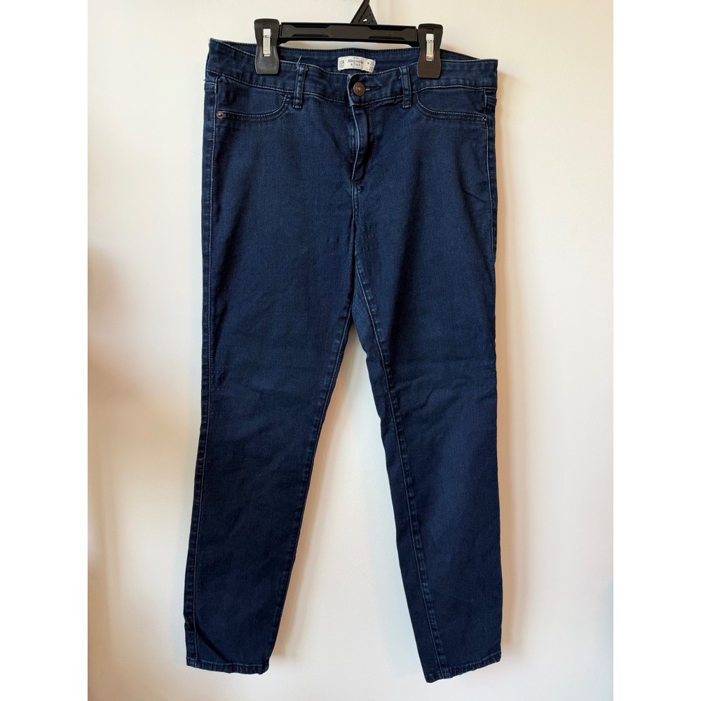 Abercrombie & Fitch Dark Wash Skinny Jeans Womens 10R W30 L29 Indigo Denim